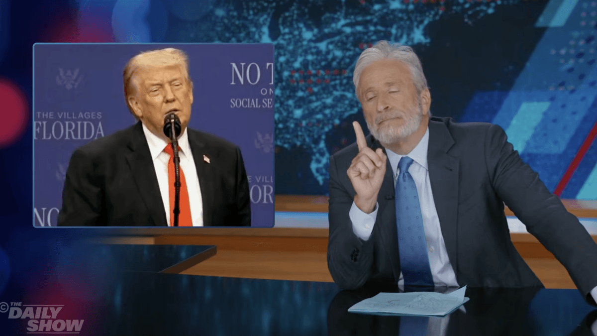 Jon Stewart Claps Back At Trump